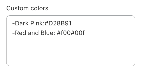 enable color swatches