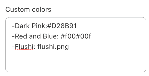 enable color swatches